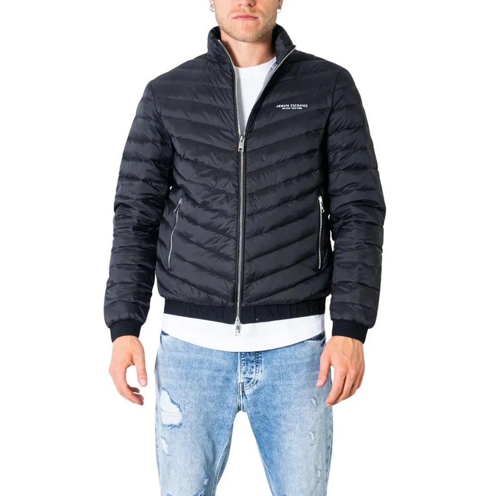 Armani Exchange Men's Black Polyester Jacket