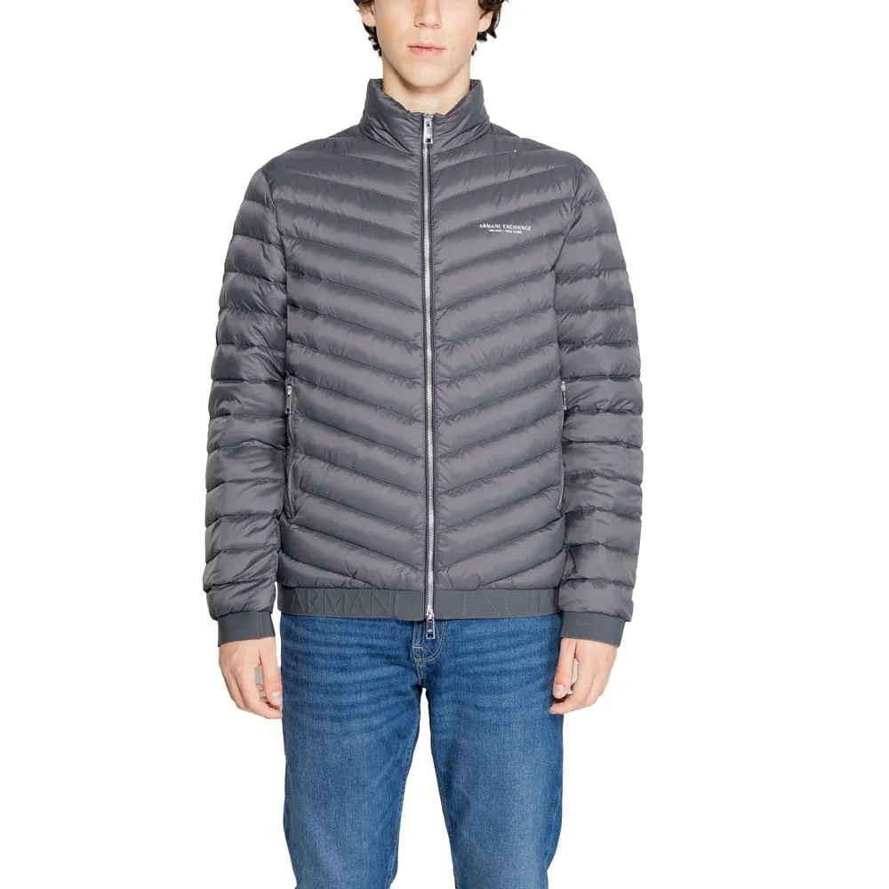Armani Exchange Men's Gray Polyester Jacket