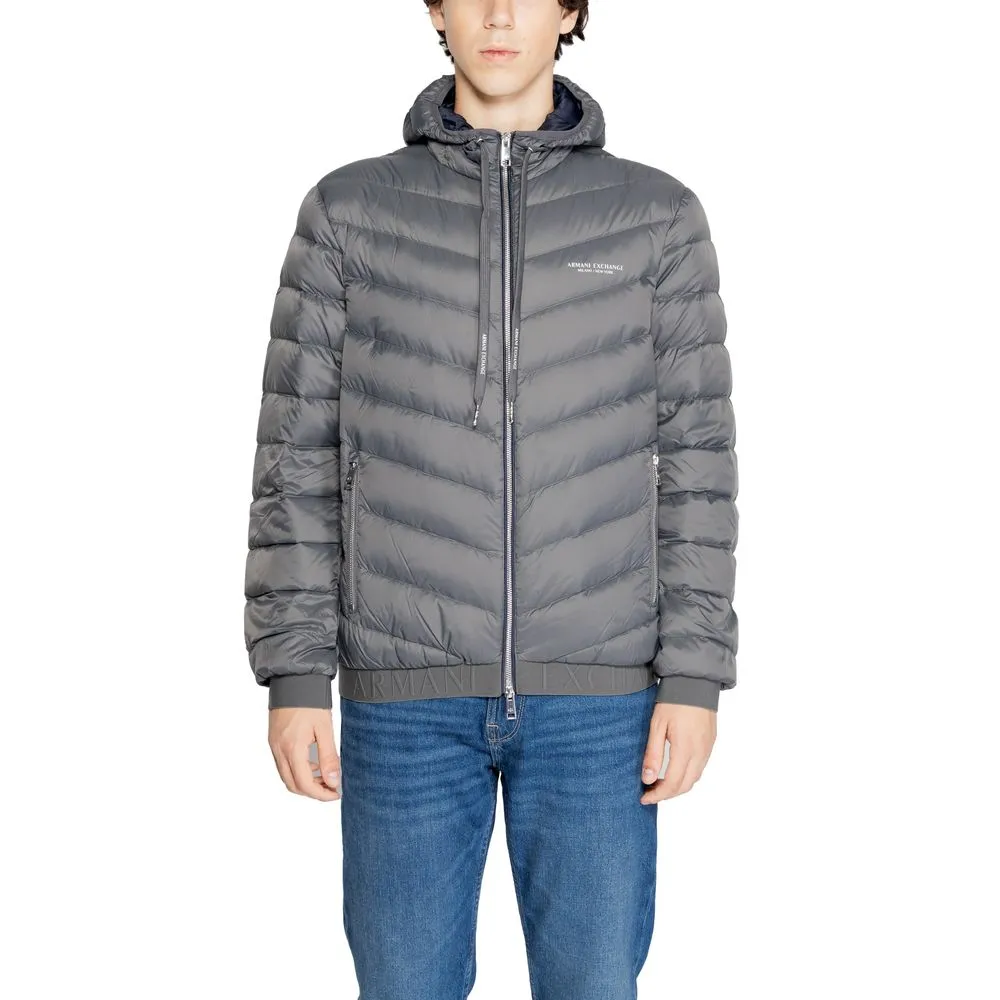 Armani Exchange Men's Gray Polyester Jacket