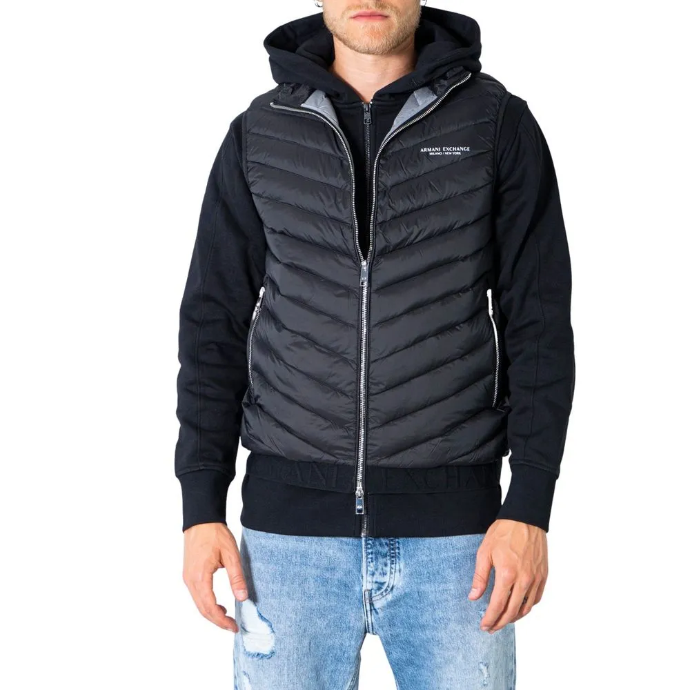 Armani Exchange Men's Black Polyester Jacket