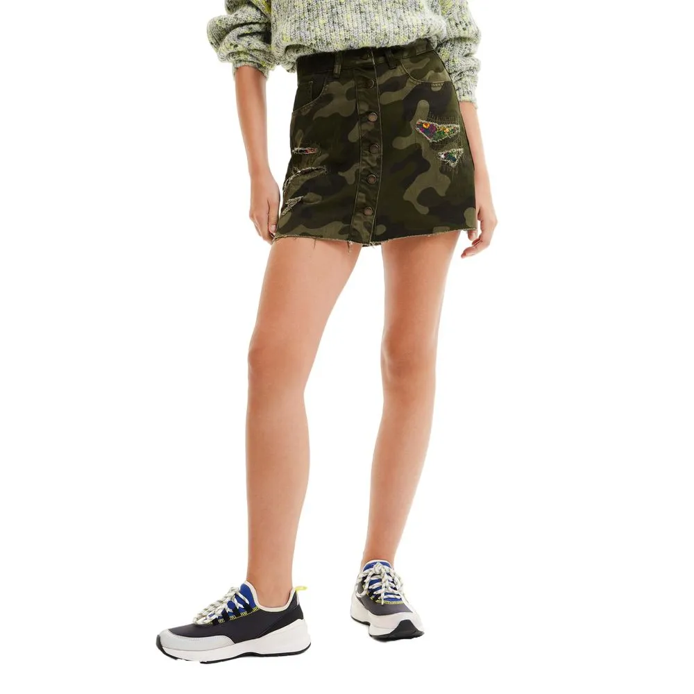 Desigual Women's Army Cotton Skirt