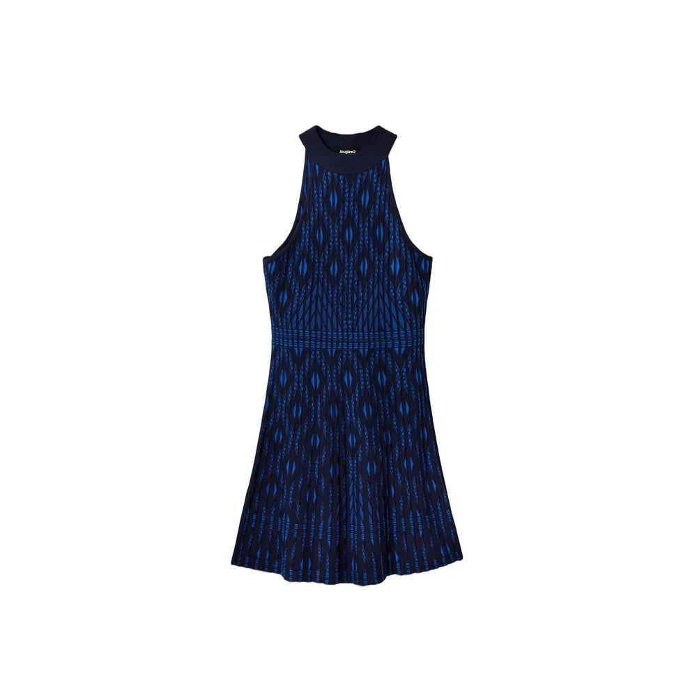 Desigual Women's Blue Viscose Dress