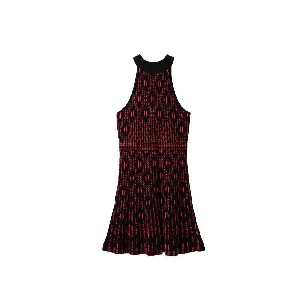 Desigual Women's Red Viscose Dress