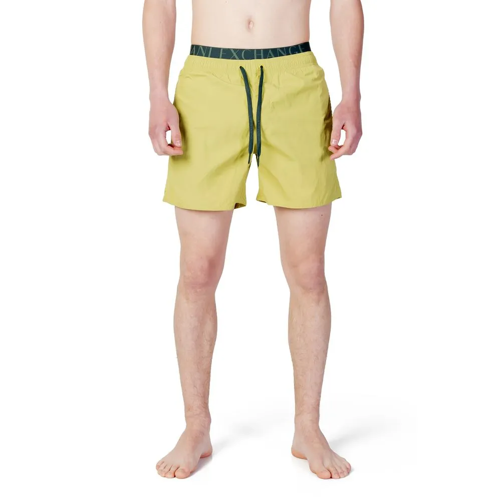 Armani Exchange Men's Green Polyester Swimwear