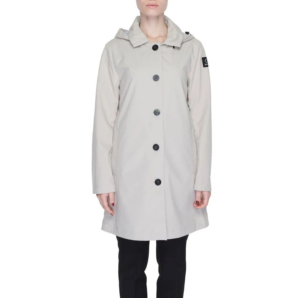 Suns Women's Beige Polyester Jackets & Coat