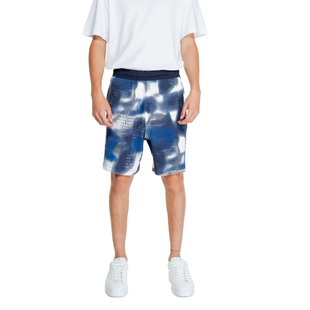 Armani Exchange Men's Blue Cotton Short