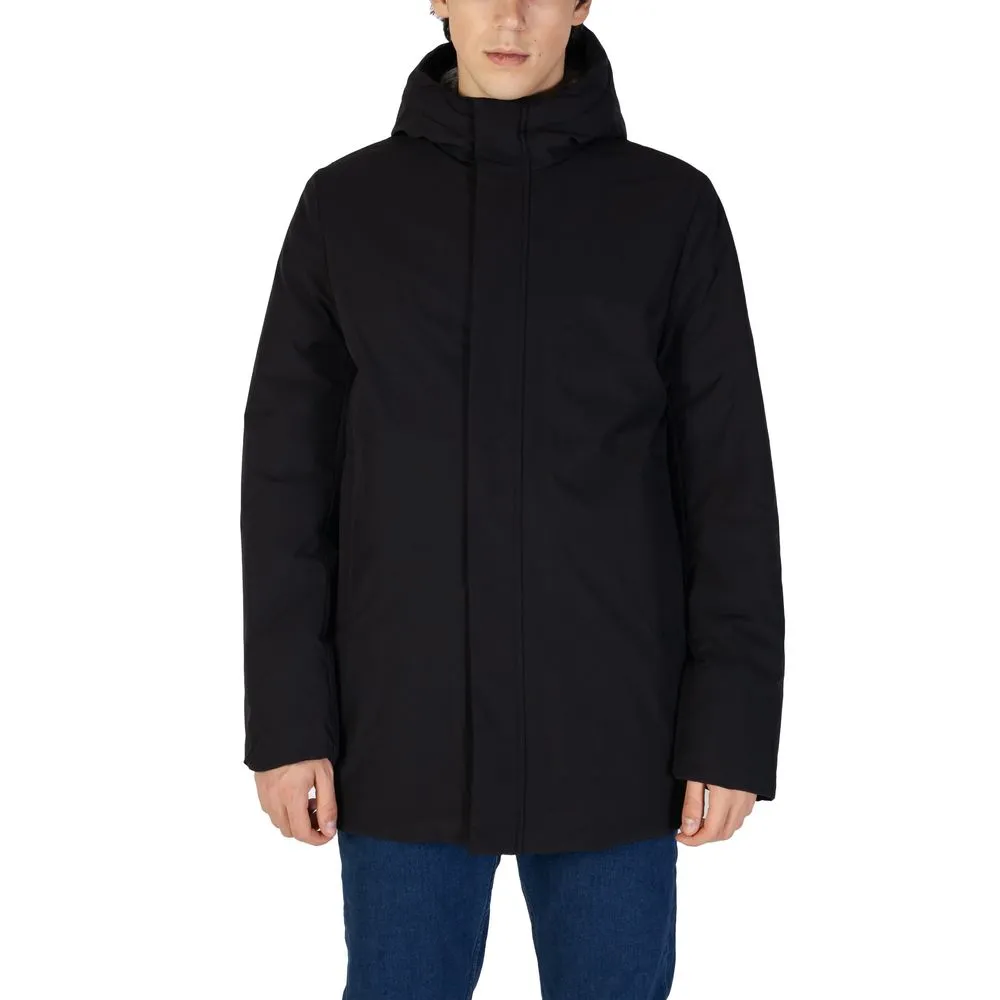Suns Men's Black Polyester Jacket