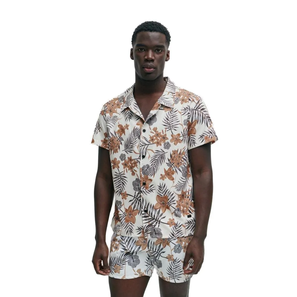Hugo Boss Men's White Recycled Polyester Shirt
