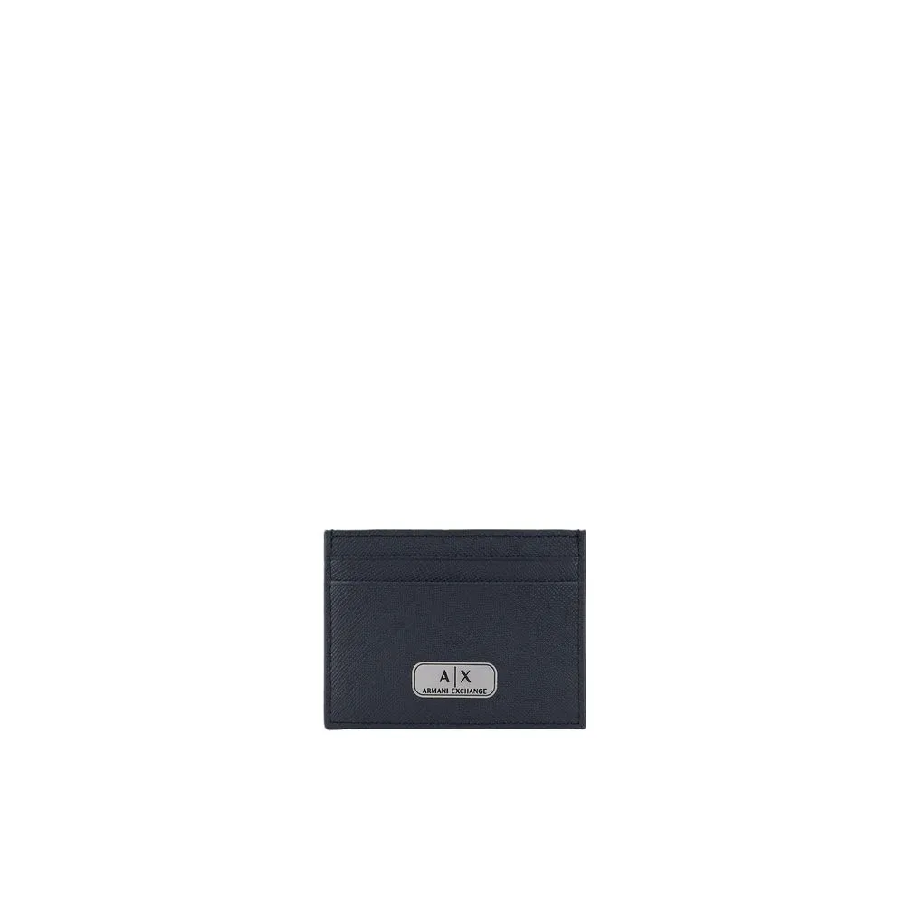 Armani Exchange Men's Black Leather Wallet