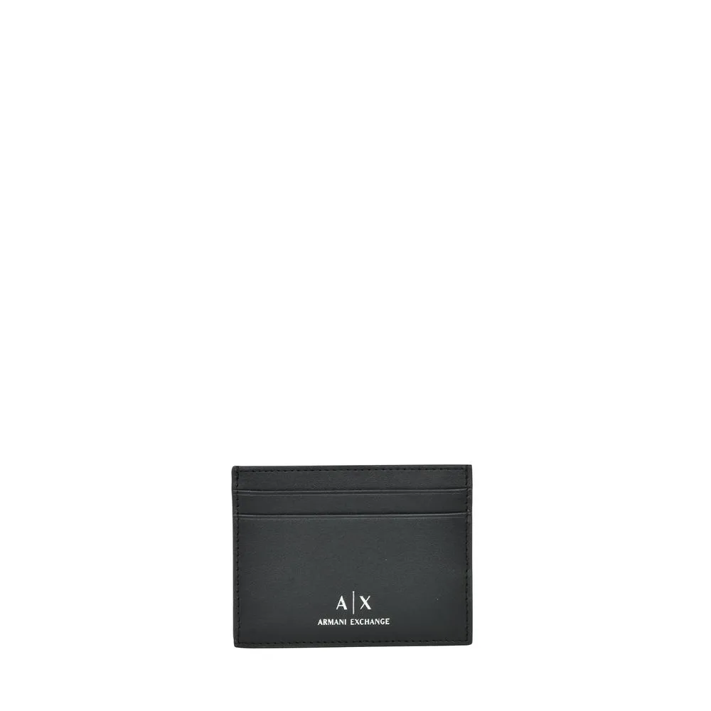 Armani Exchange Men's Black Leather Wallet