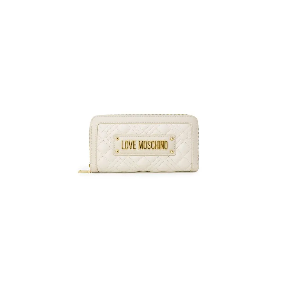 Love Moschino Women's Beige Polyethylene Wallet