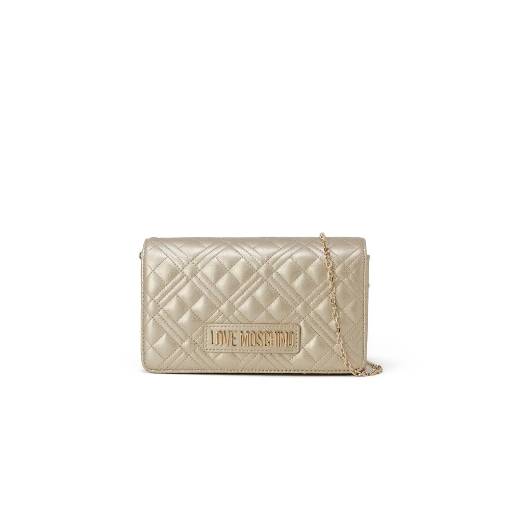 Love Moschino Women's Gold Polyethylene Handbag
