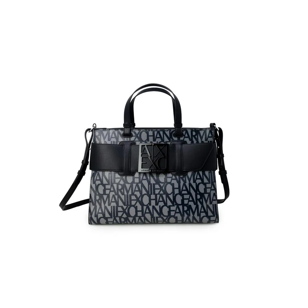 Armani Exchange Women's Black Cotton Handbag