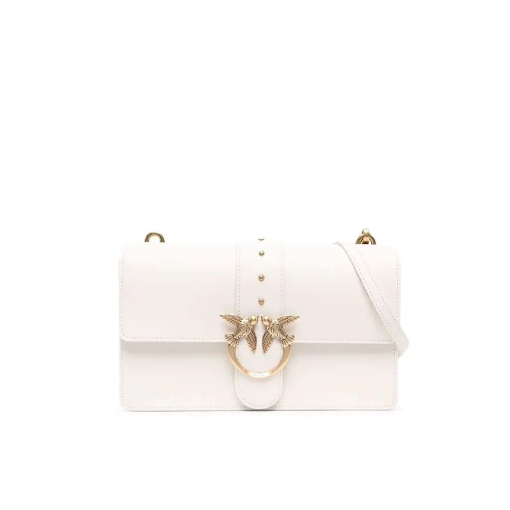 PINKO Women's White Leather Handbag