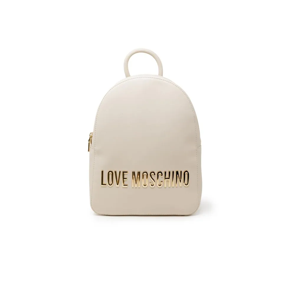 Love Moschino Women's Beige Polyethylene Backpack