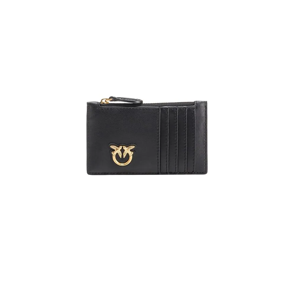 PINKO Women's Black Leather Wallet