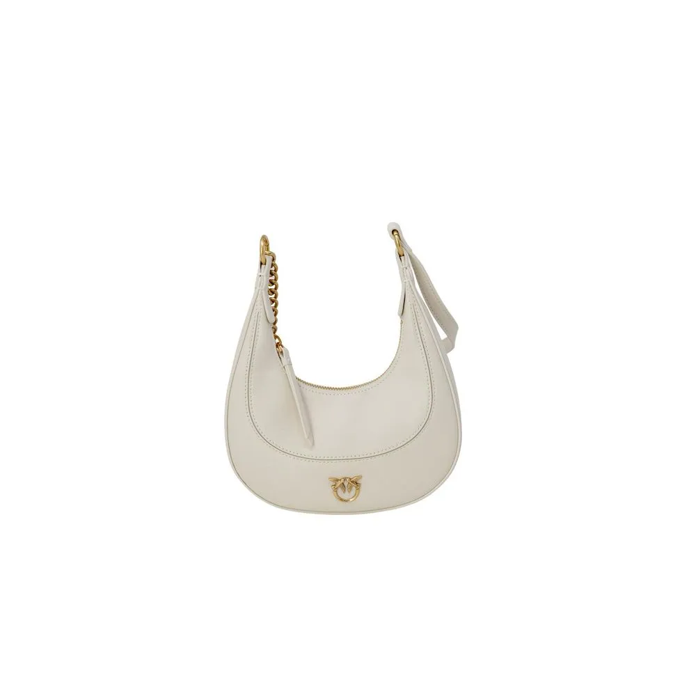 PINKO Women's White Leather Handbag