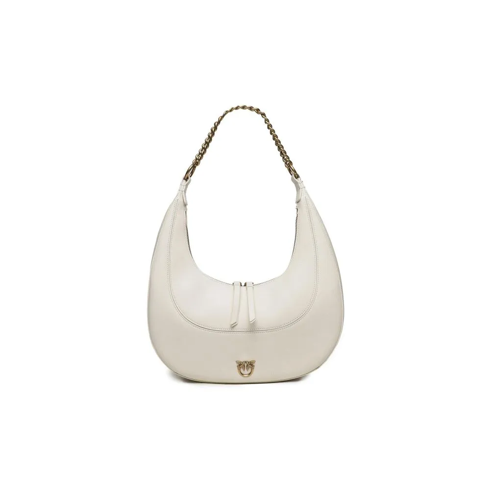 PINKO Women's White Leather Handbag