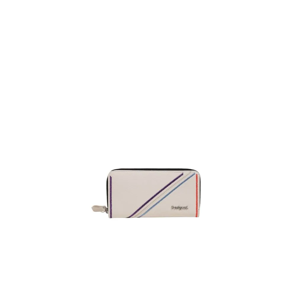 Desigual Men's Cream Polyethylene Wallet