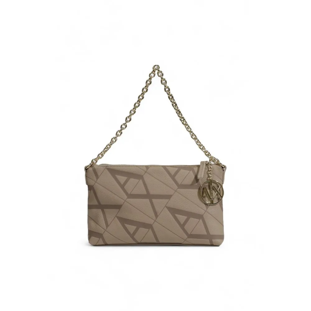 Armani Exchange Women's Beige Polyester Handbag