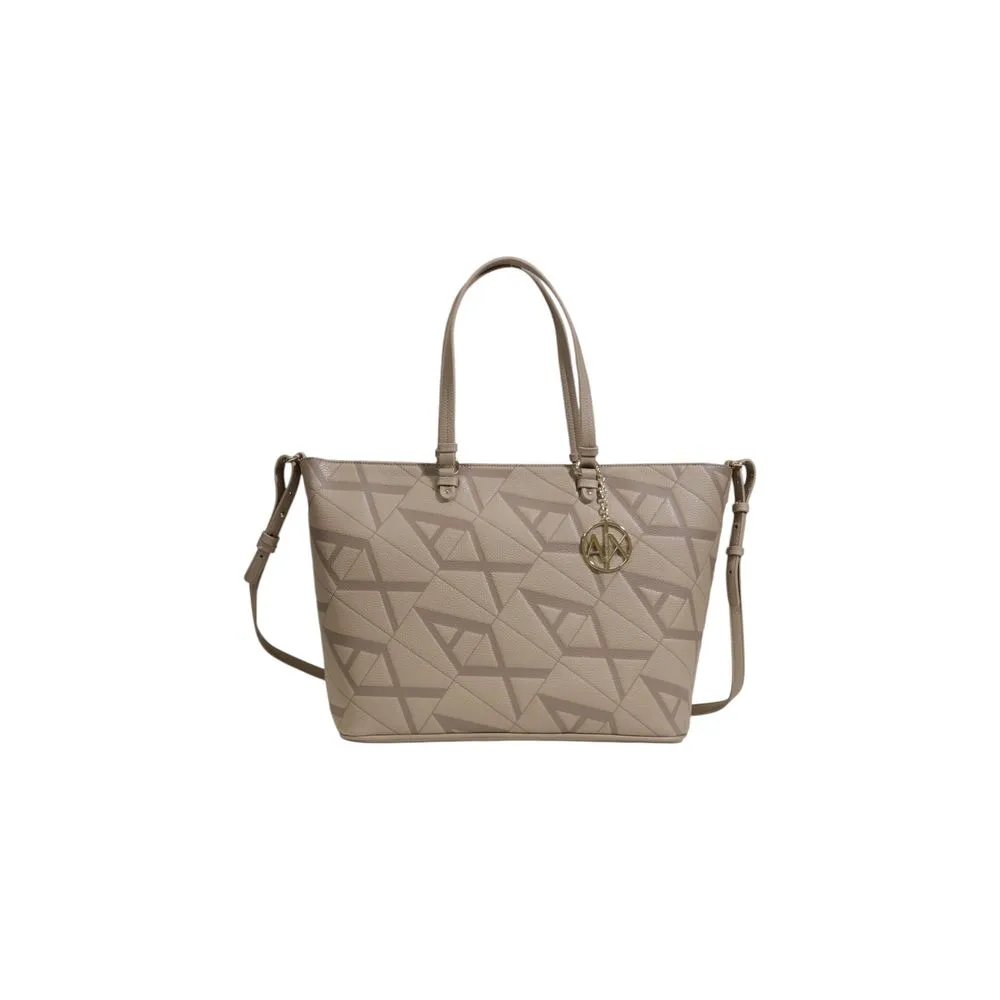 Armani Exchange Women's Beige Polyethylene Handbag