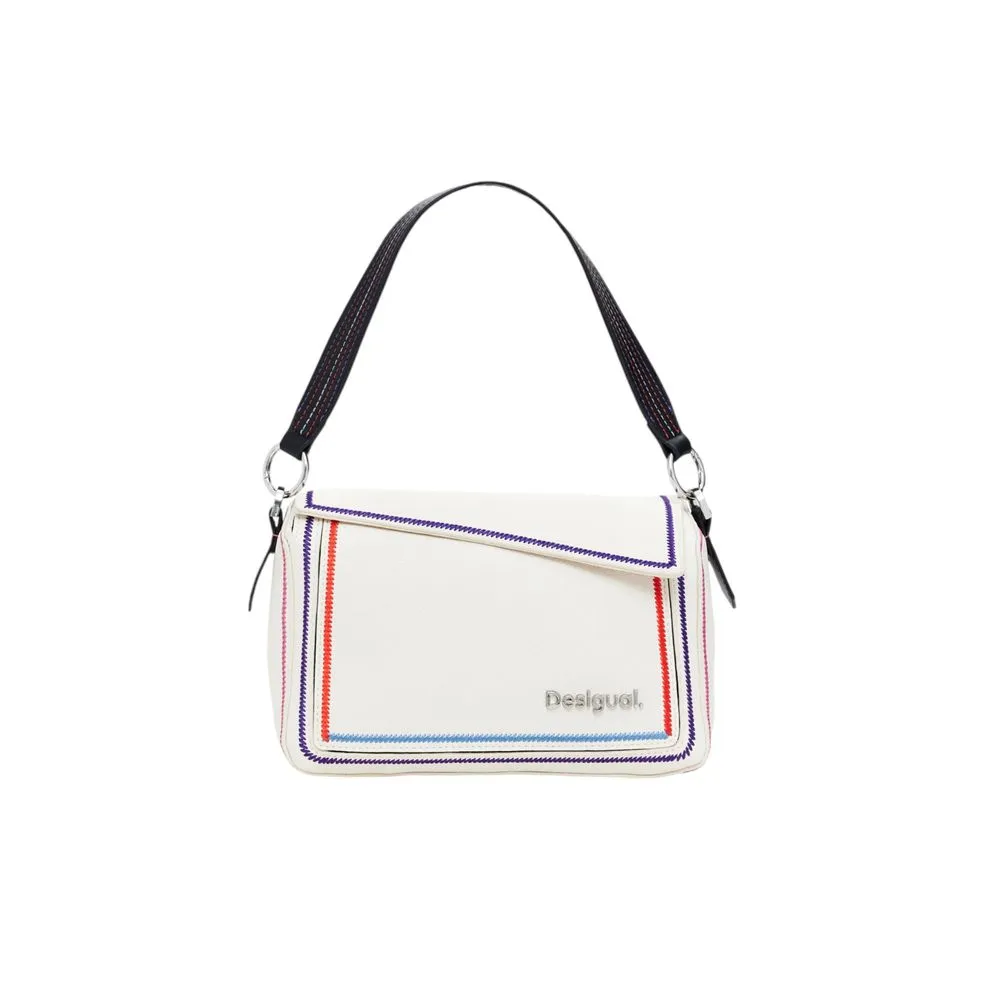Desigual Women's Cream Polyethylene Handbag