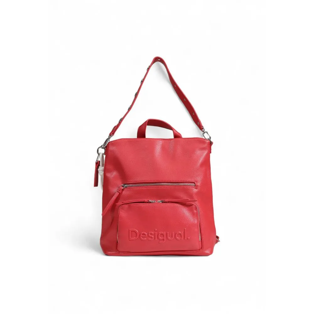 Desigual Women's Red Polyethylene Backpack