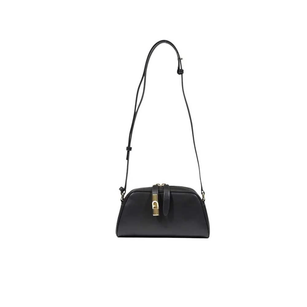 Furla Women's Black Leather Handbag