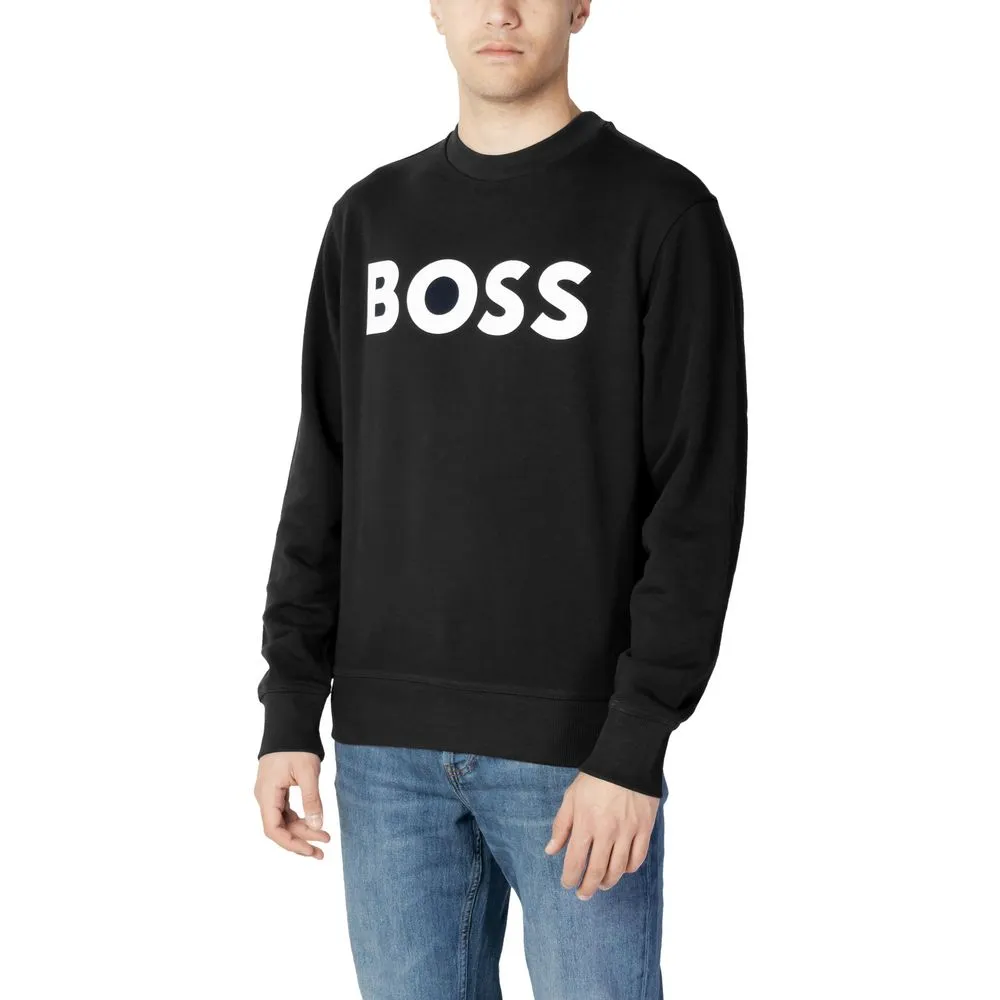 Hugo Boss Men's Black Cotton Sweater
