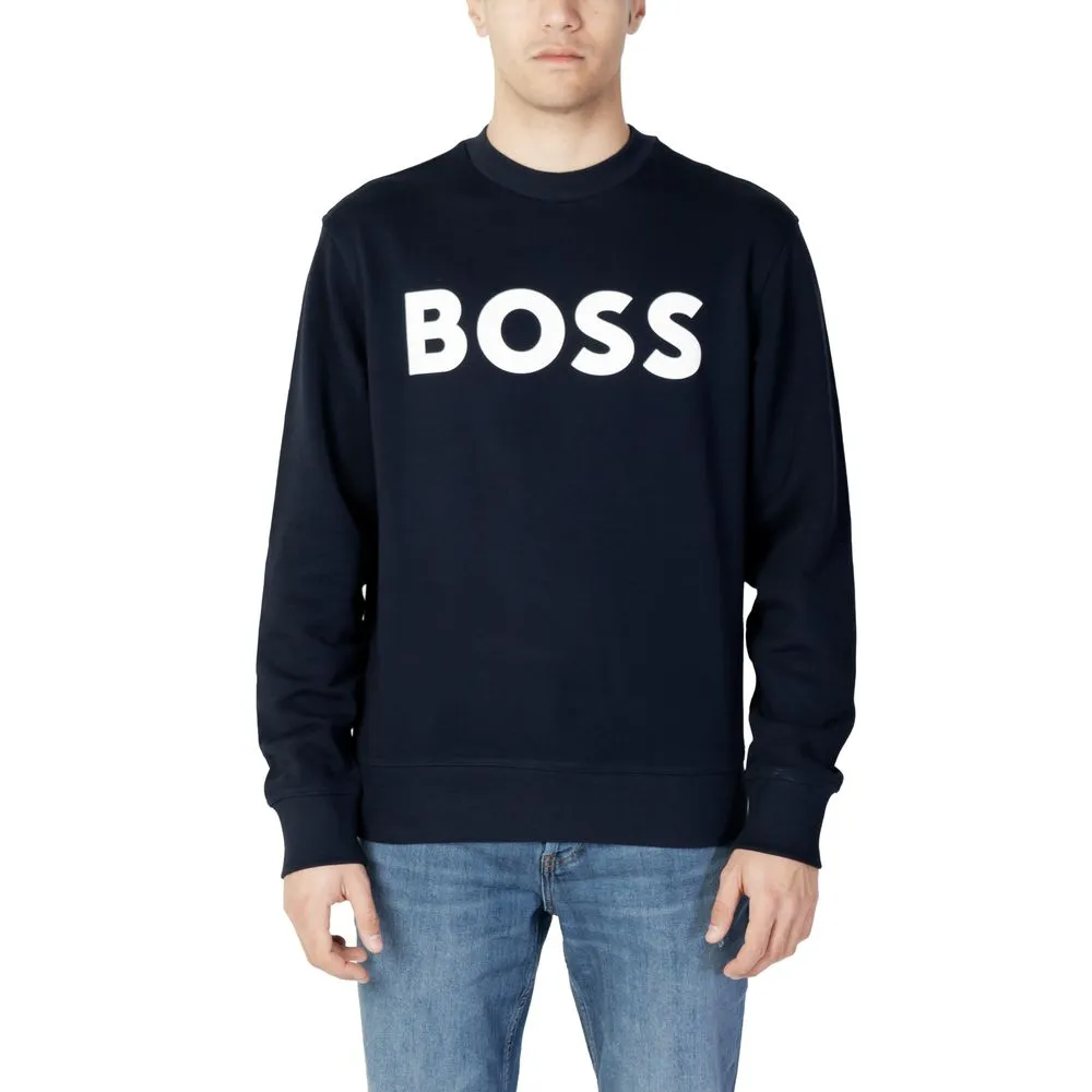 Hugo Boss Men's Blue Cotton Sweater