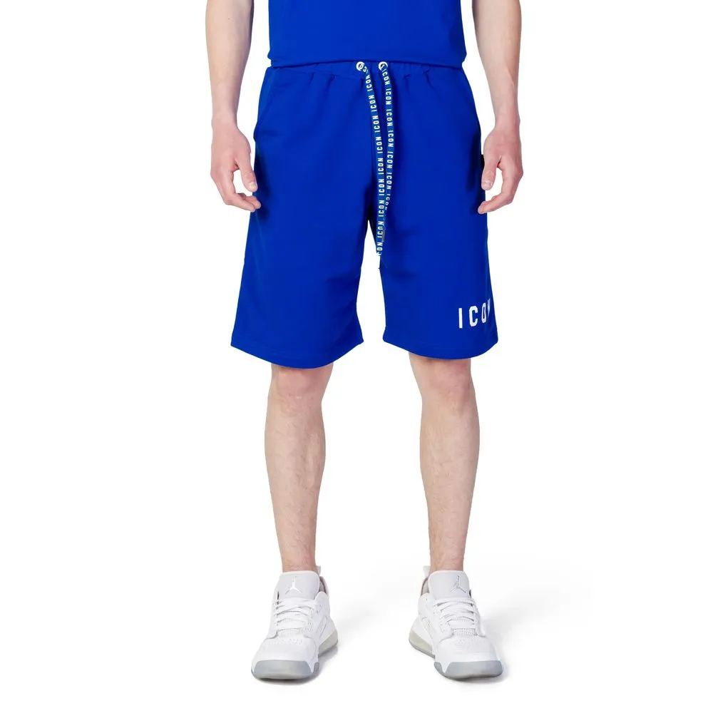 Icon Men's Blue Cotton Short