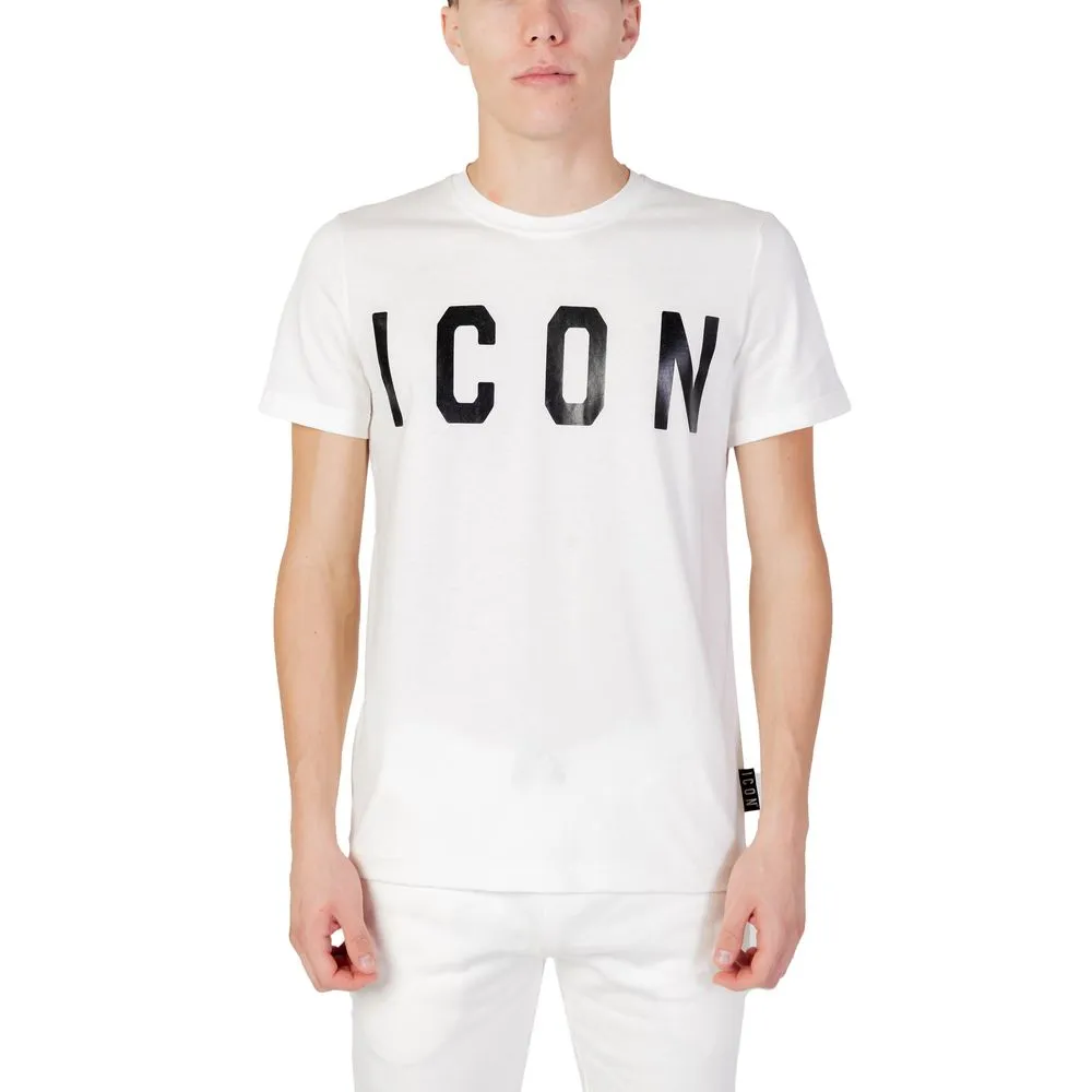 Icon Men's Cream Cotton T-Shirt