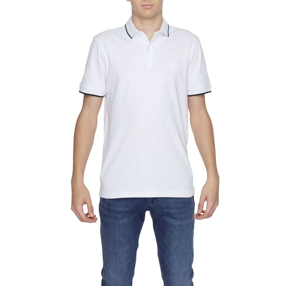 Hugo Boss Men's White Cotton Polo Shirt