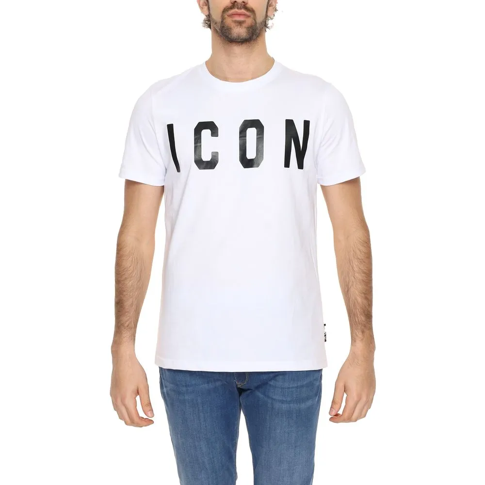 Icon Men's White Cotton T-Shirt