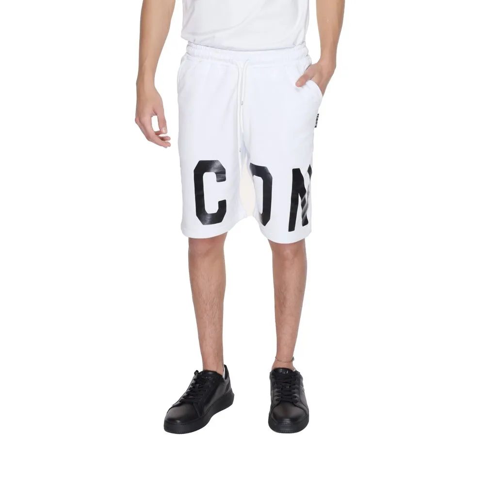 Icon Men's White Cotton Short