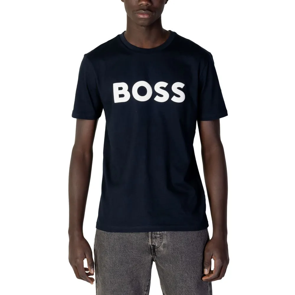 Hugo Boss Men's Blue Cotton T-Shirt