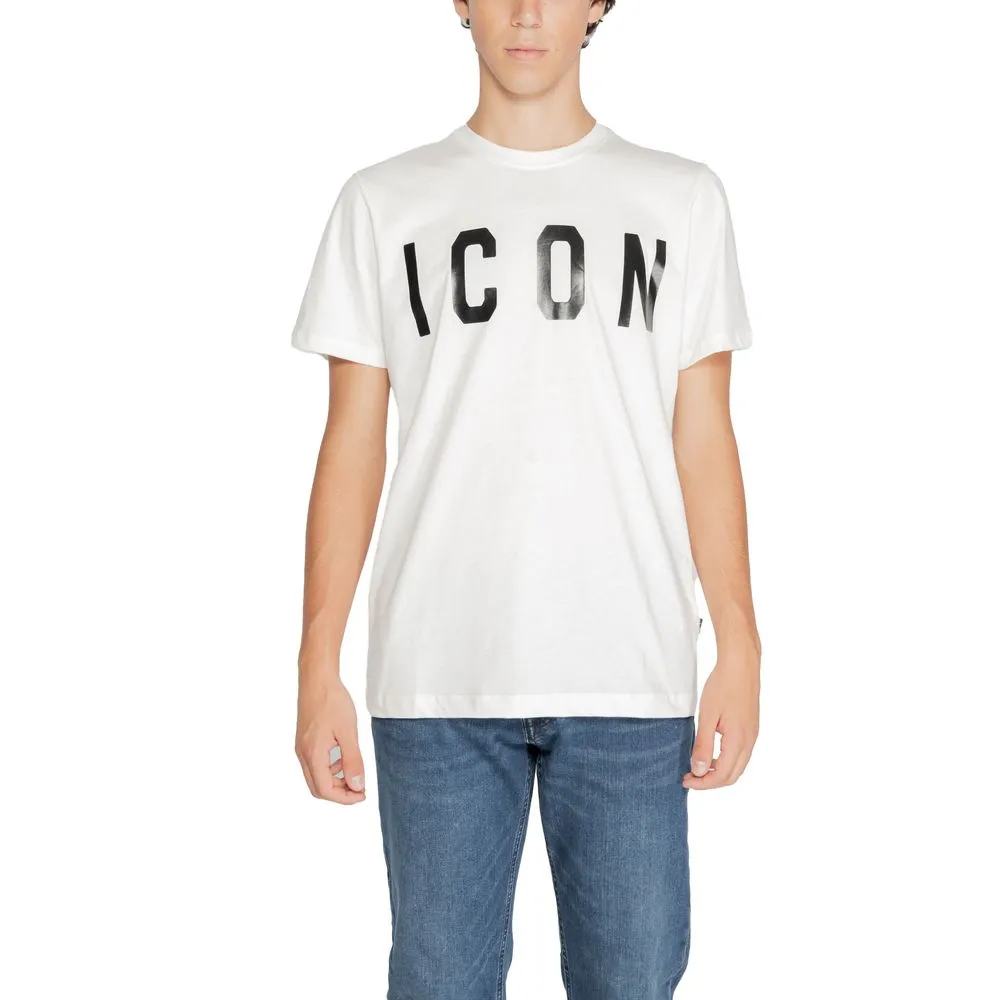Icon Men's White Cotton T-Shirt