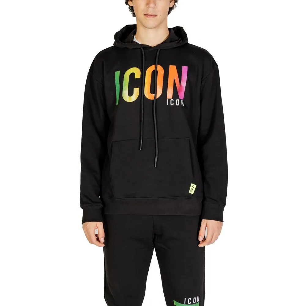 Icon Men's Black Cotton Sweater