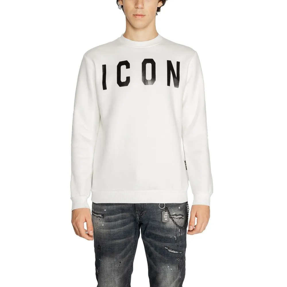 Icon Men's White Cotton Sweater
