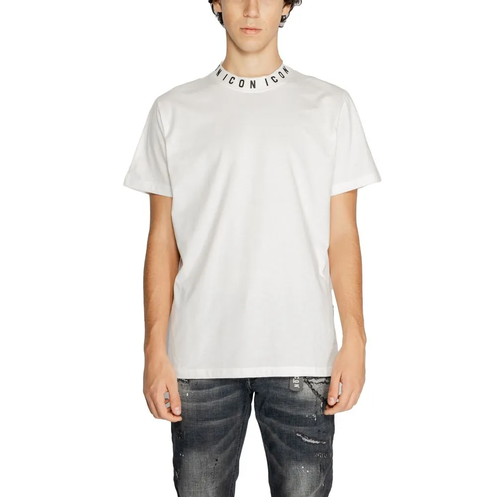 Icon Men's White Cotton T-Shirt