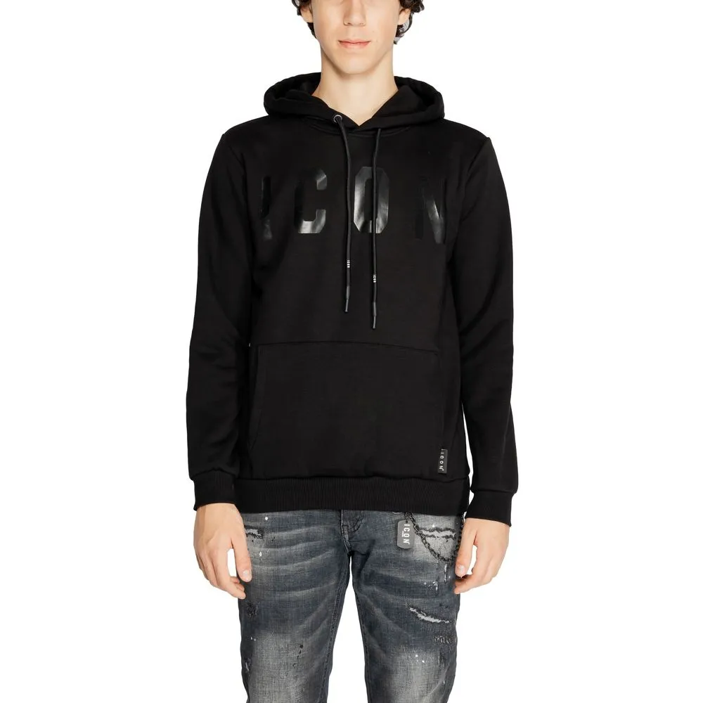 Icon Men's Black Cotton Sweater