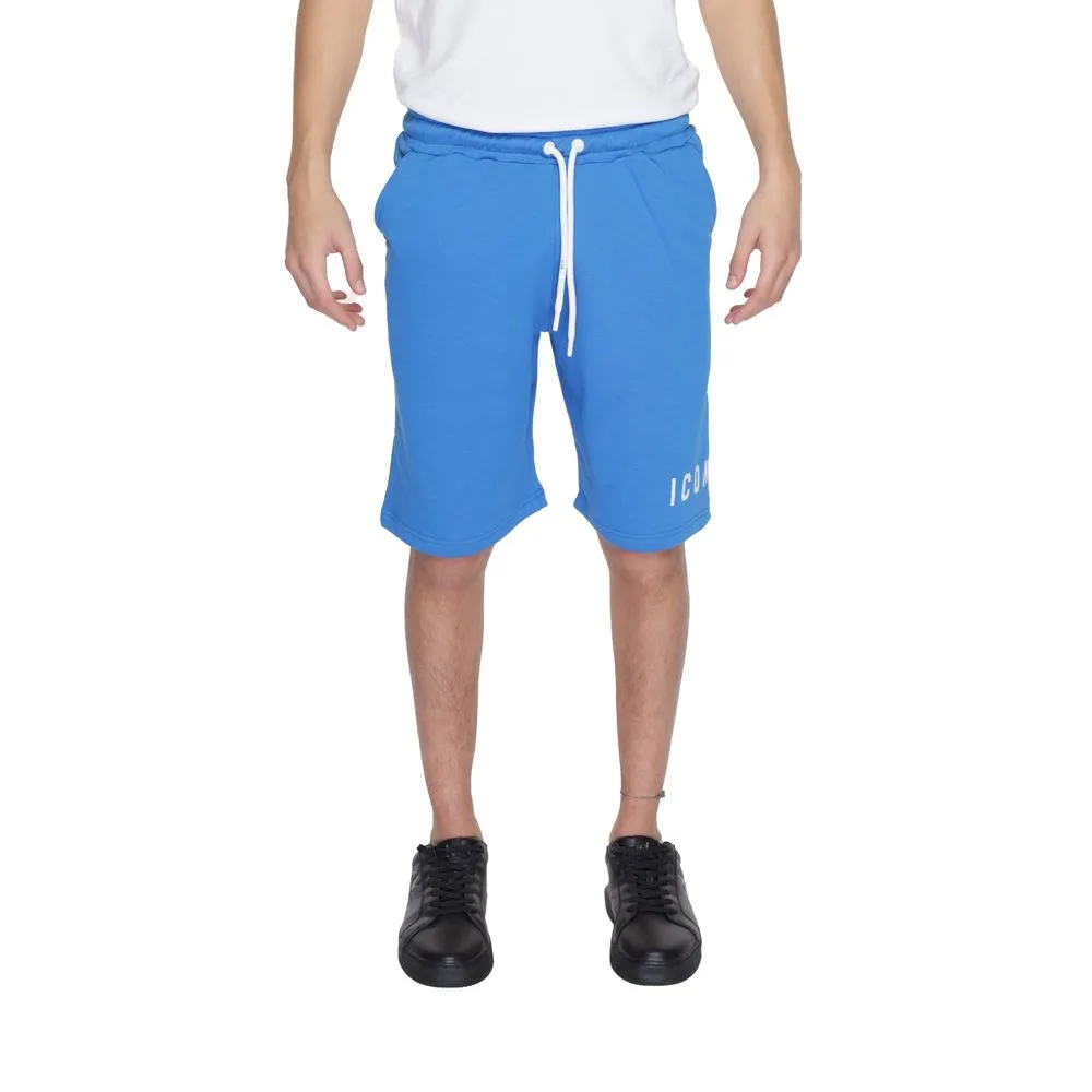 Icon Men's Blue Cotton Short