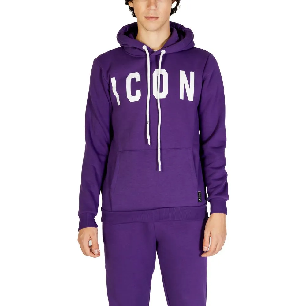 Icon Men's Purple Cotton Sweater