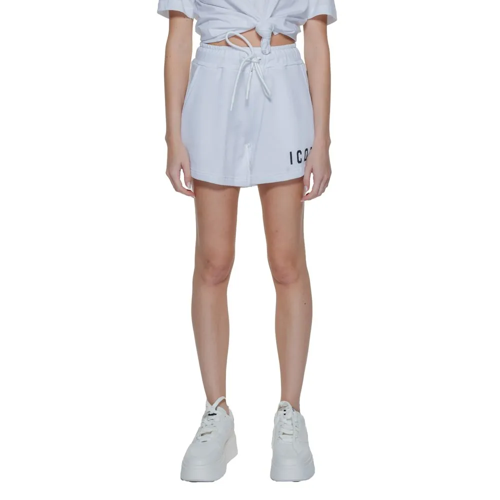 Icon Women's White Cotton Short