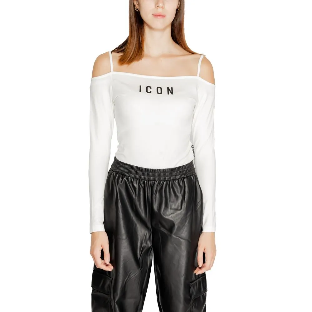 Icon Women's White Cotton Tops & T-Shirt