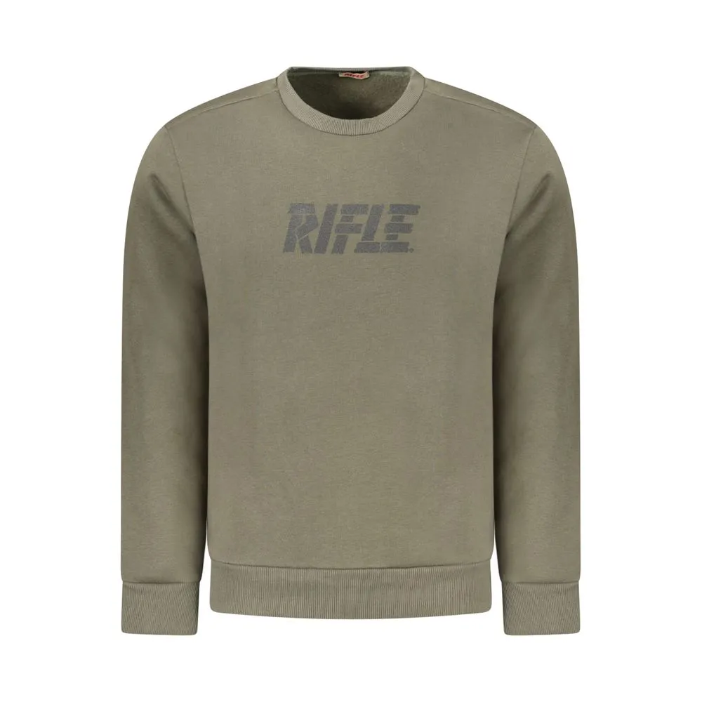 Rifle Green Cotton Men Sweater