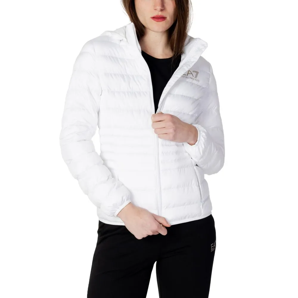 EA7 Emporio Armani Women's White Polyester Jackets & Coat