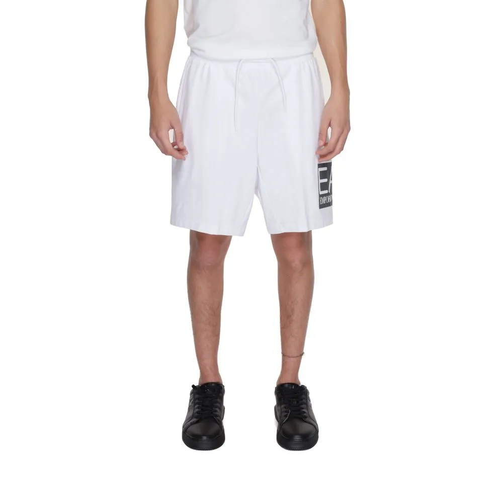EA7 Emporio Armani Men's White Cotton Short