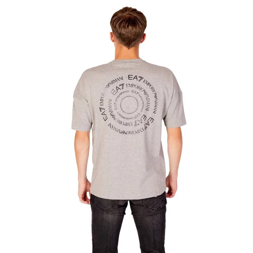 EA7 Emporio Armani Men's Gray Cotton T-Shirt