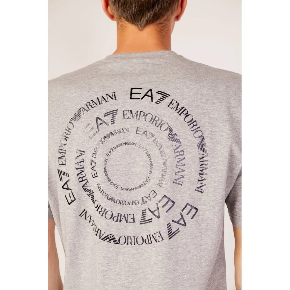 EA7 Emporio Armani Men's Gray Cotton T-Shirt